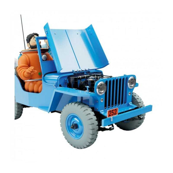 Blauwe jeep, raket naar de maan