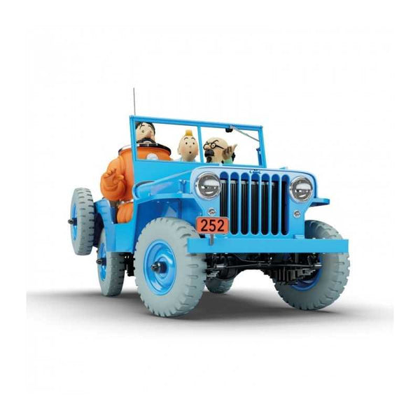 Blauwe jeep, raket naar de maan