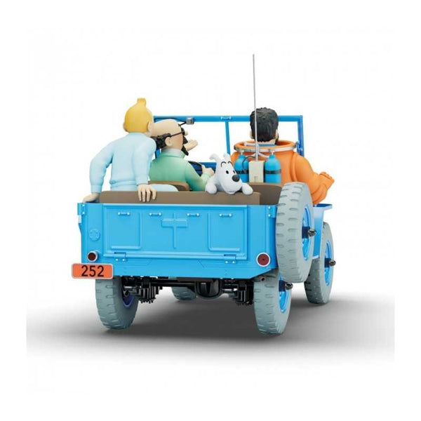 Blauwe jeep, raket naar de maan