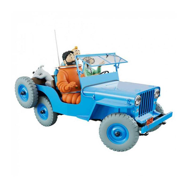 Blauwe jeep, raket naar de maan